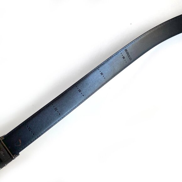 Mission Belt Leather Classic BRAND NEW One Size Fits Up 34 Gunmetal/Black - Picture 3 of 8